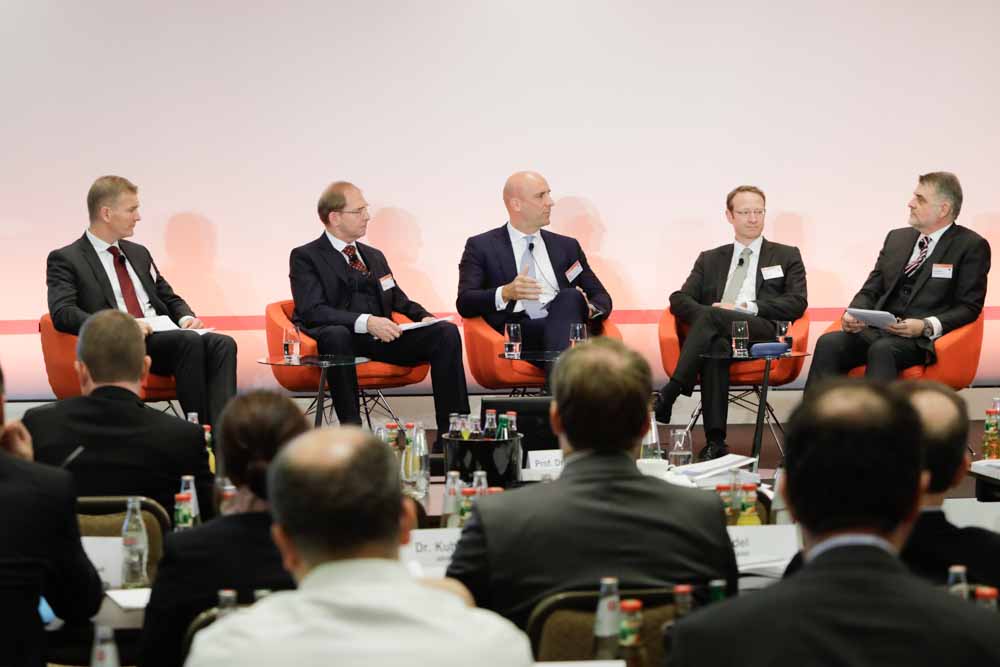 Captured engaging panel discussion at Handelsblatt's 'European Banking Regulation' event - photography for Euroforum