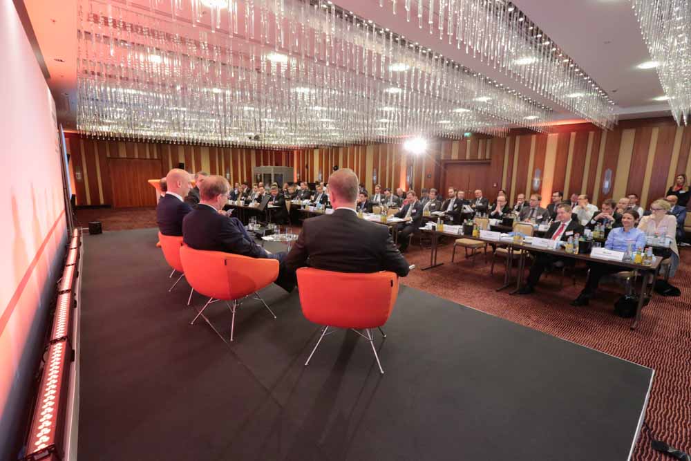 Captured engaging panel discussion at Handelsblatt's 'European Banking Regulation' event - photography for Euroforum