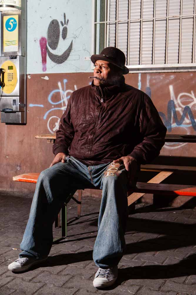 Portrait of Chary Graf. A former German professional boxer in the heavyweight division. Graf had a eventful life as a 