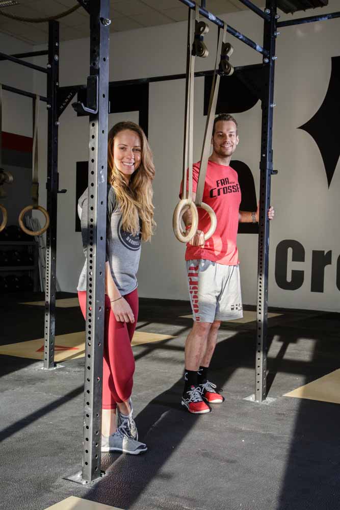 The two directors of CrossFitFra, photographed for the Financial Times.