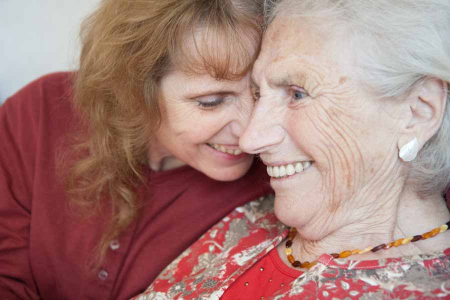 For Katharina Bittenbinder, who suffers from Alzheimer's, it is important to be physically close to her daughter.
